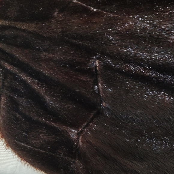 Vintage faux mink fur jacket - Picture 4 of 8